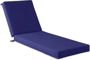 Codi Outdoor Lounge Chair Cushion, Chaise Cushions for Patio Furniture, Double Waterproof Fabric for Pool, 72 x 22.5 x 3.5 Inch 1PK Midnight Blue
