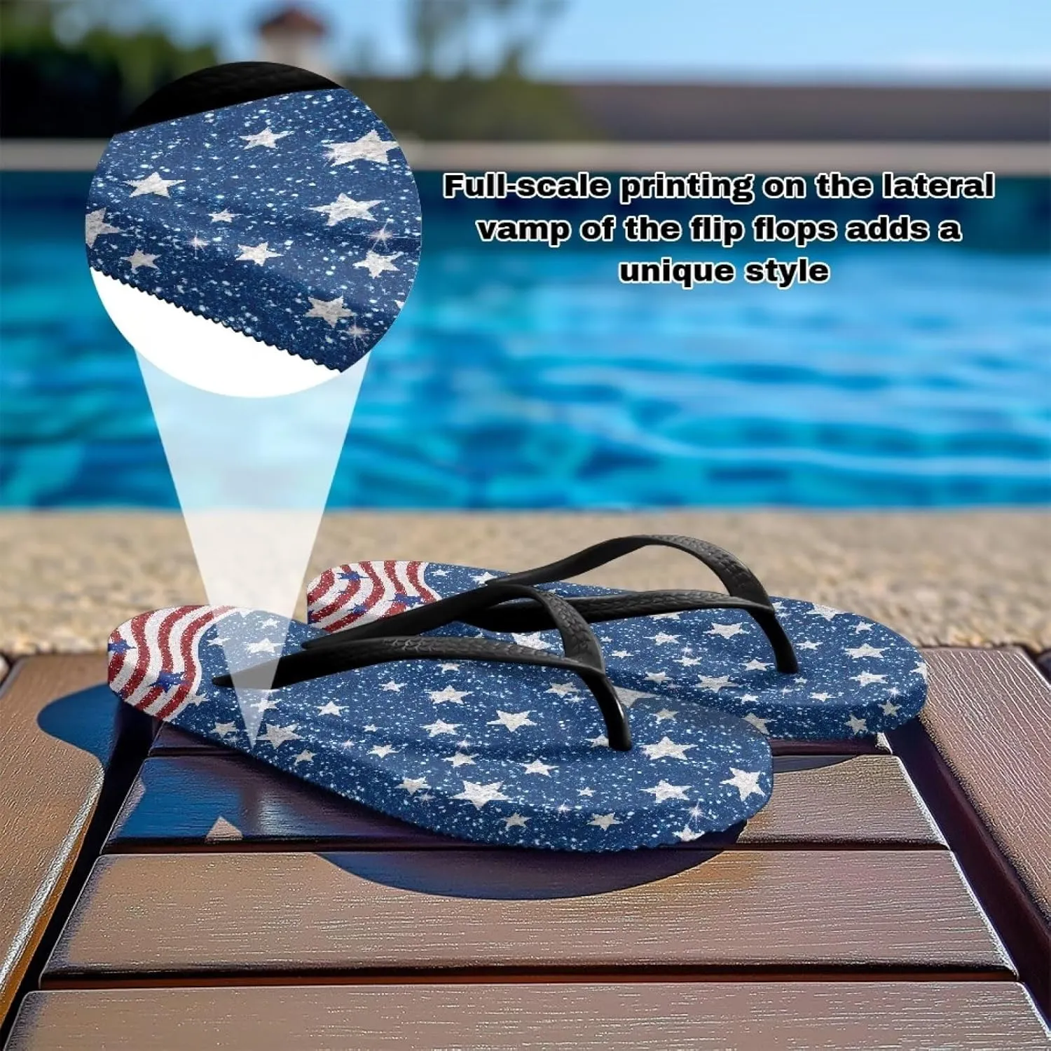 Comfort Walking Flip Flops Sandals Summer Slip On Pillow Slippers Bedroom Quick Drying Shower Slides Size 5.5-9.5 Black Sole