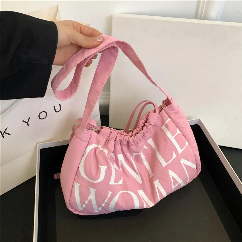 Comfortable Colorful Dumpling Cloth Girlish Fresh Shoulder Bags