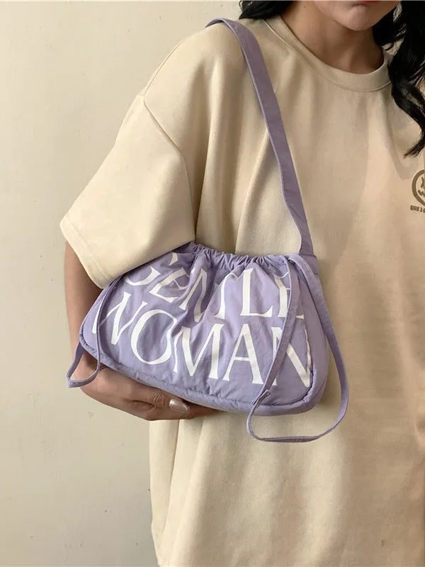 Comfortable Colorful Dumpling Cloth Girlish Fresh Shoulder Bags