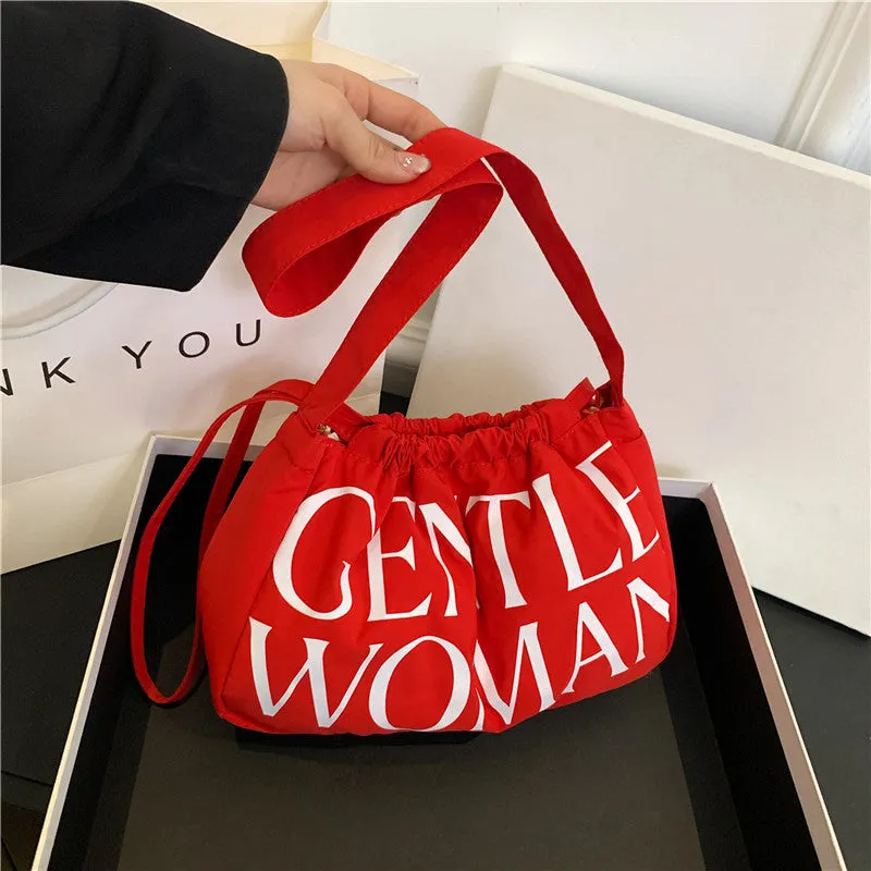 Comfortable Colorful Dumpling Cloth Girlish Fresh Shoulder Bags