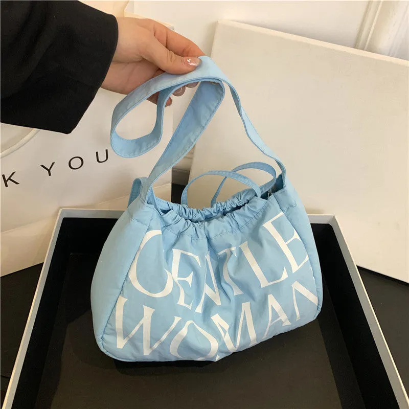 Comfortable Colorful Dumpling Cloth Girlish Fresh Shoulder Bags