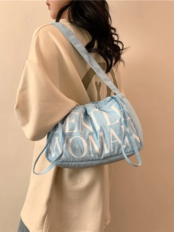 Comfortable Colorful Dumpling Cloth Girlish Fresh Shoulder Bags