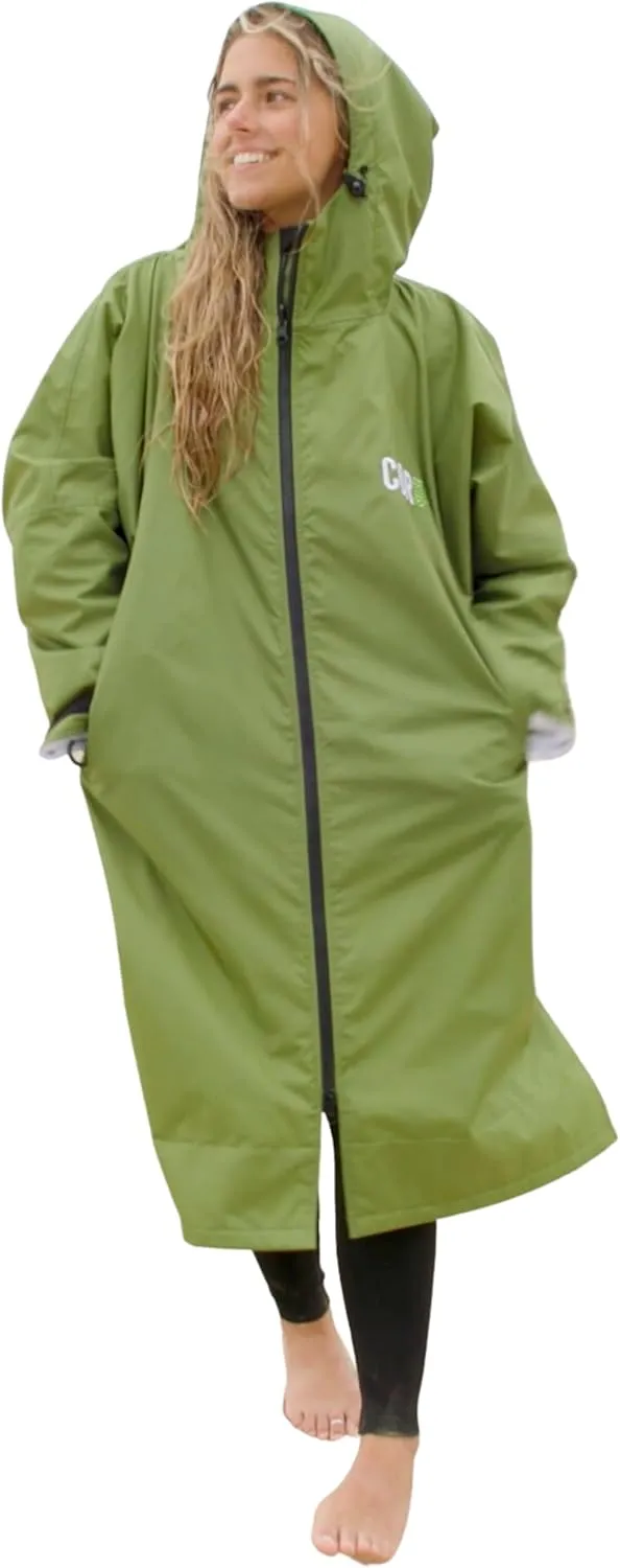 COR Surf Swim Parka for Youth and Adults | Heavy-Duty Weatherproof Swimming Jacket with Size Options for Men, Women and Kids