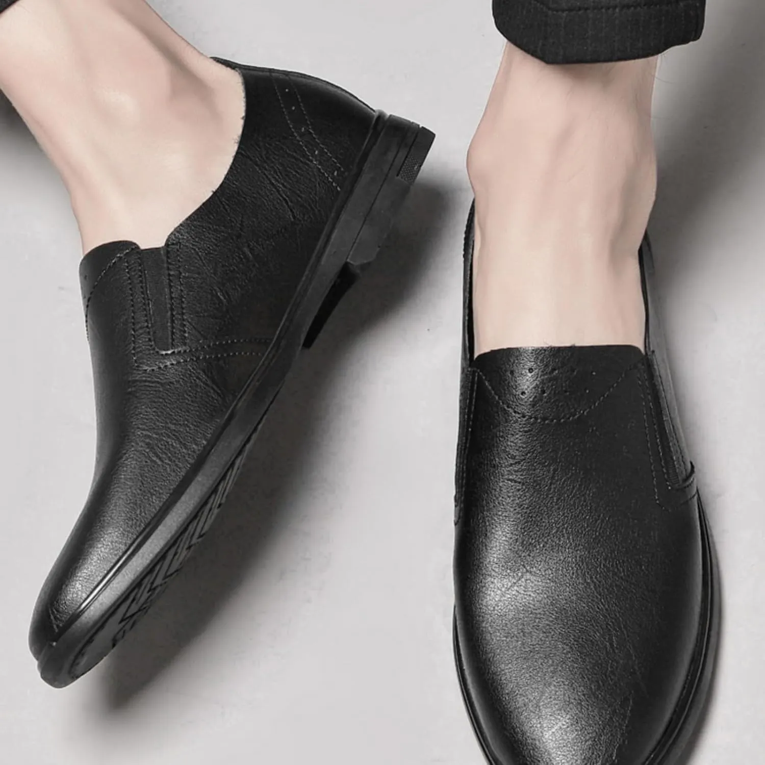 Cowhide Men's Oxford Shoes & Dress Shoes, Stylish and Comfortable, Suitable for Business and Casual Occasions