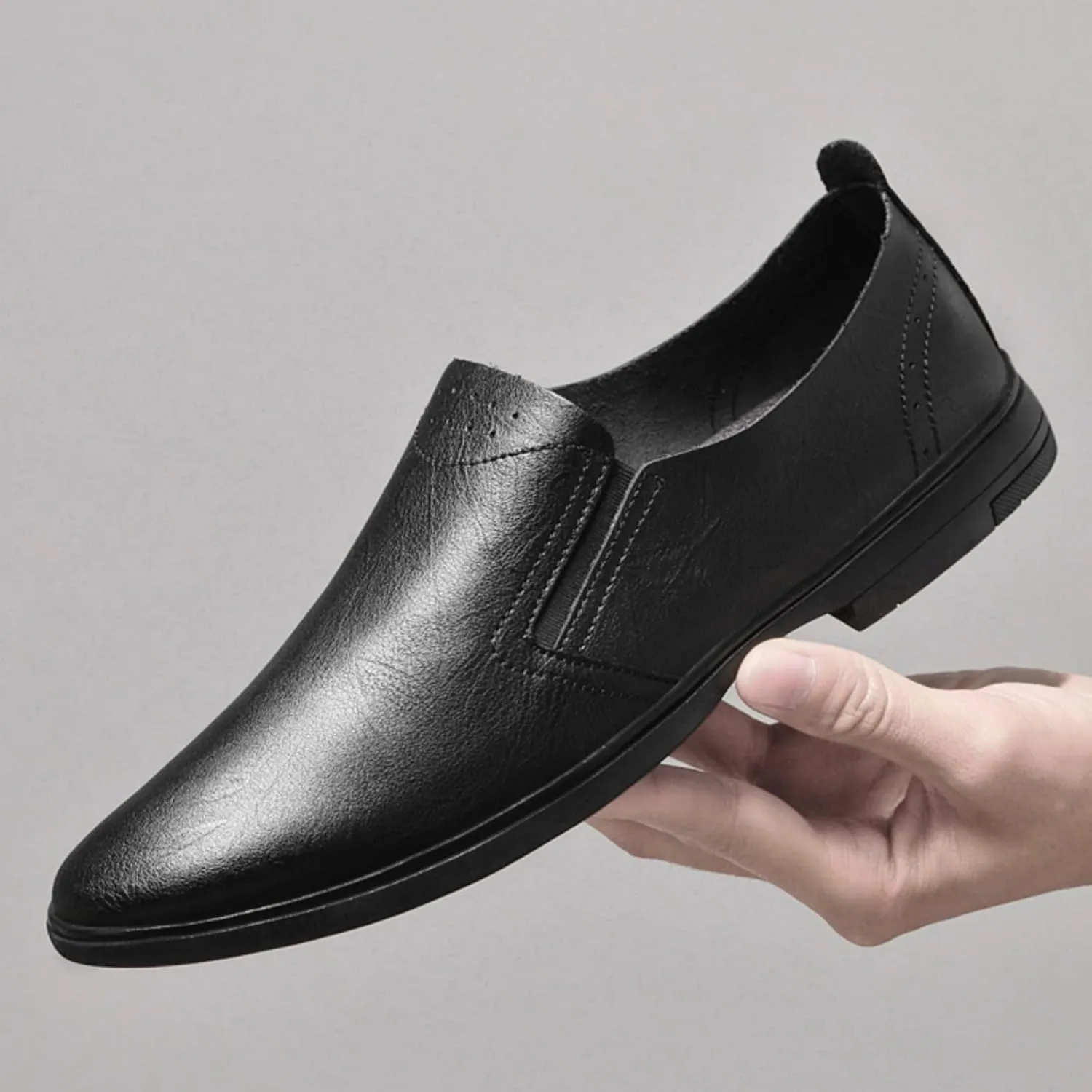 Cowhide Men's Oxford Shoes & Dress Shoes, Stylish and Comfortable, Suitable for Business and Casual Occasions