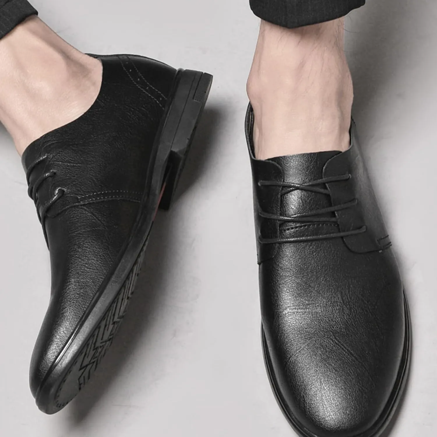 Cowhide Men's Oxford Shoes & Dress Shoes, Stylish and Comfortable, Suitable for Business and Casual Occasions