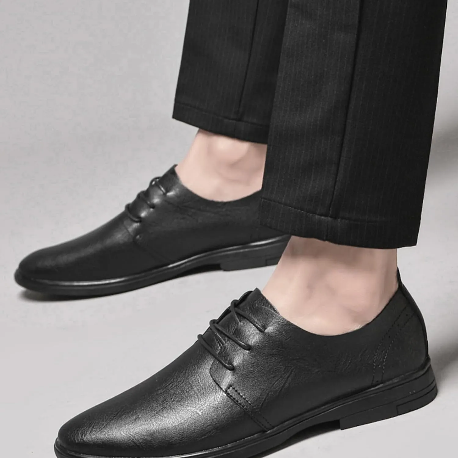 Cowhide Men's Oxford Shoes & Dress Shoes, Stylish and Comfortable, Suitable for Business and Casual Occasions