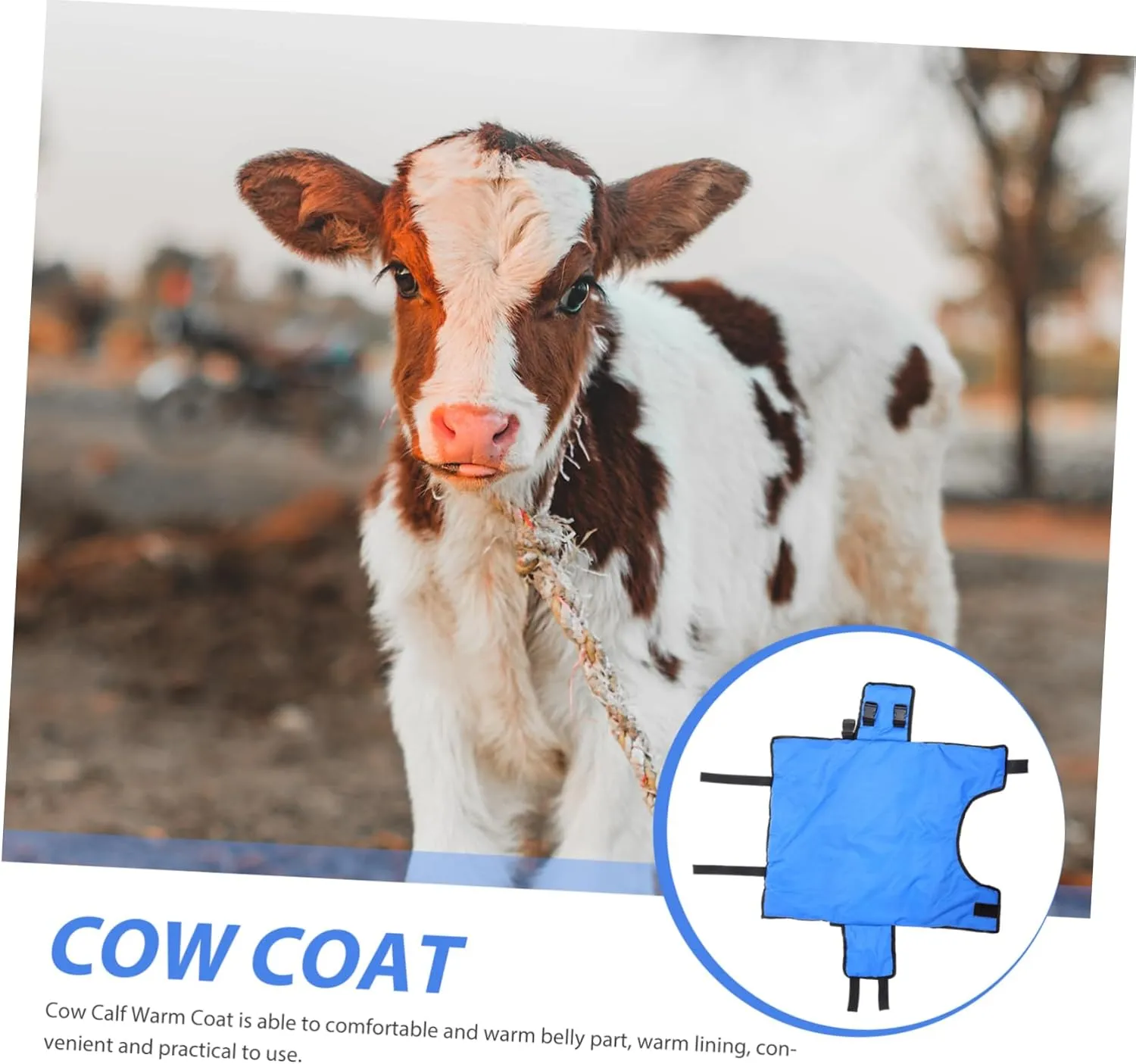 Cozy Calf Vest Farm Supplies Warm Coat for Calfs Sturdy Comfortable Warm Apparel Vest
