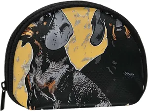 dachshund Printed Coin Purse Mini Pouch Change Zipper Wallet Gifts for Women Girls