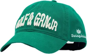 Dad Golf Hat Golf & Ganja Funny Golf Hat for Men and Women Green O/S