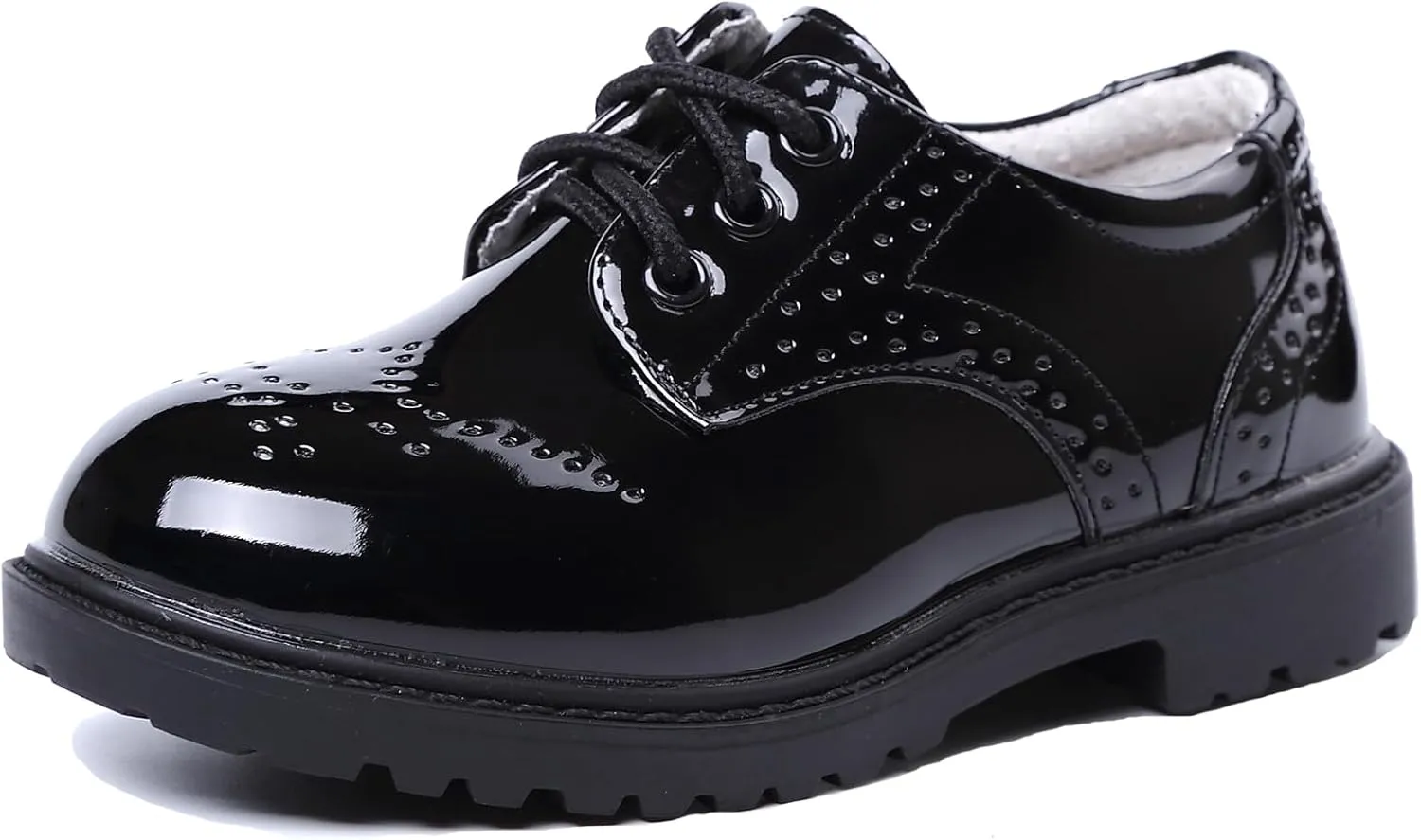 DADAWEN Children's Boy's Girl's Lace-Up School Uniform Shoes Comfort Oxford Dress Shoes (Toddler/Little Kid/Big Kid)