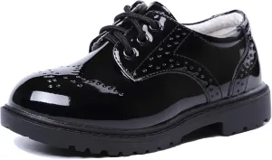DADAWEN Children's Boy's Girl's Lace-Up School Uniform Shoes Comfort Oxford Dress Shoes (Toddler/Little Kid/Big Kid)