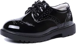 DADAWEN Children's Boy's Girl's Lace-Up School Uniform Shoes Comfort Oxford Dress Shoes (Toddler/Little Kid/Big Kid)