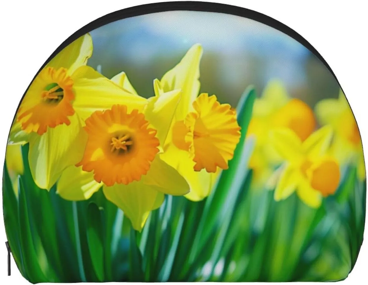 Daffodil Flower Printed Coin Purse Mini Pouch Change Zipper Wallet Gifts for Women Girls