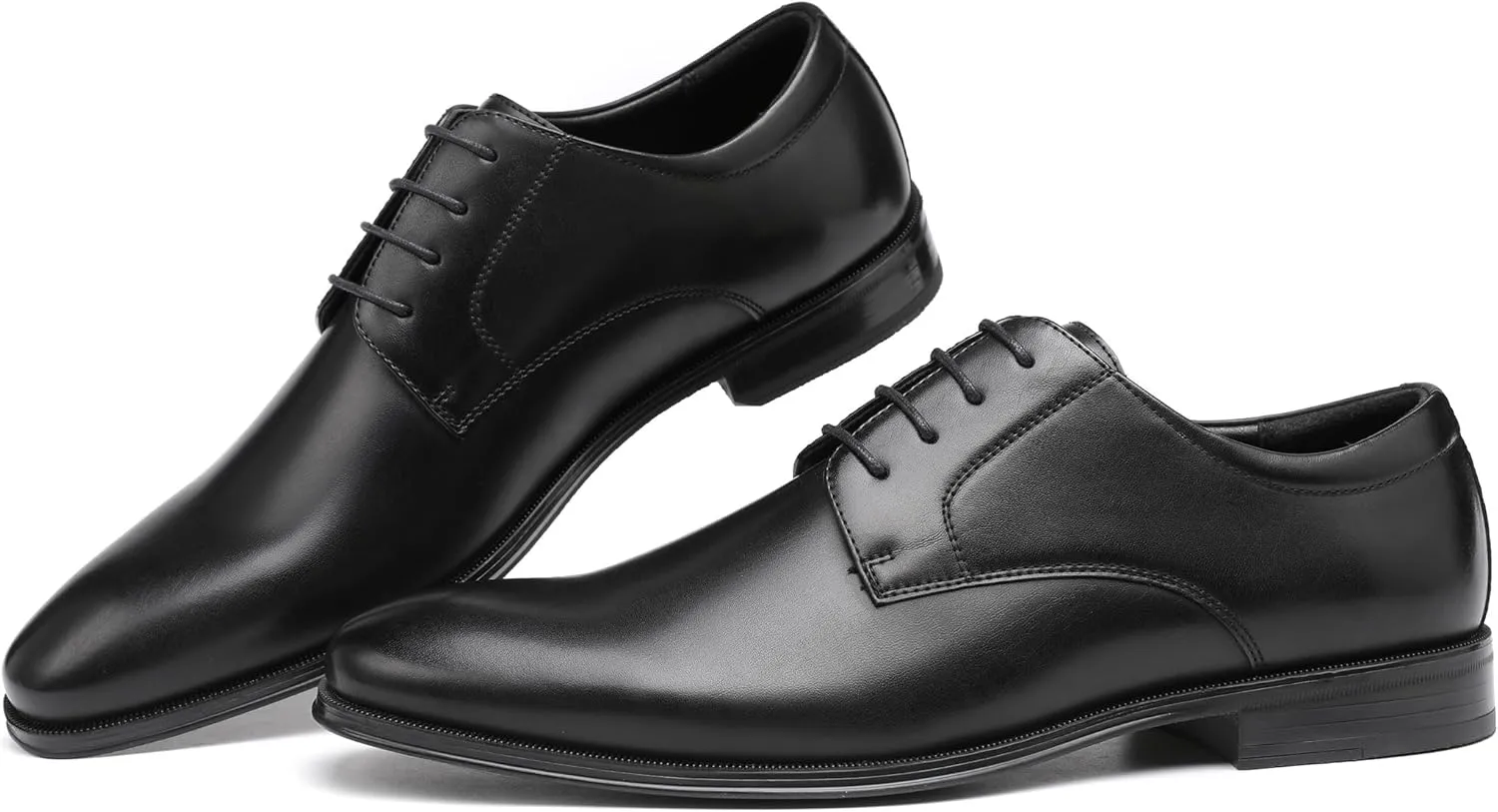 DECARSDZ Mens Classic Formal Oxford Lace-up Faux Patent Leather Shoe for Men Business Wedding Suit Tuxedo Dress Shoes
