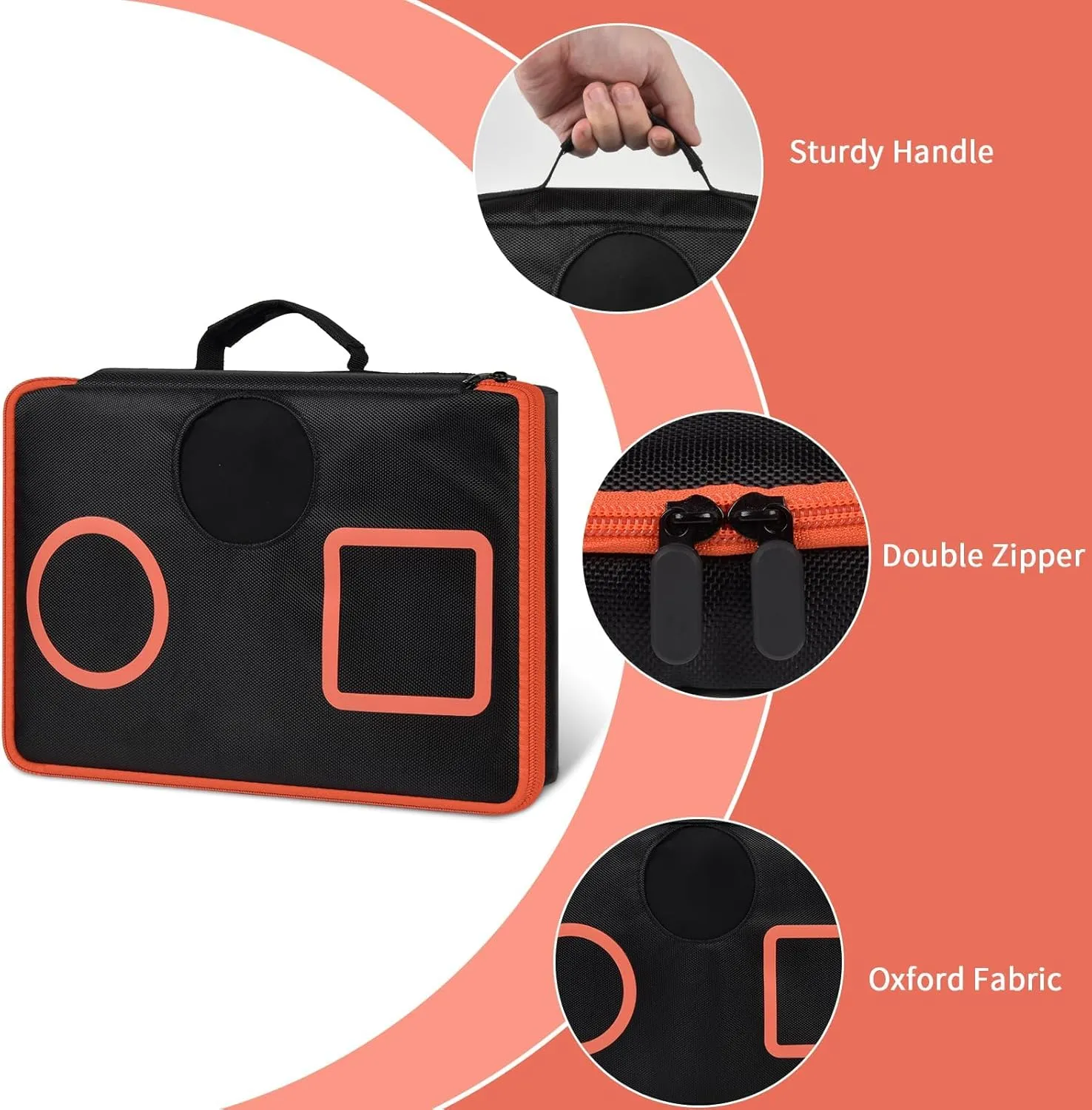 DJ Mixer Bag for VTech KidiStar DJ Mixer, Kidi DJ Mix, (Not Included Kids Music Toy DJ Mixer) - Case Only (orange)