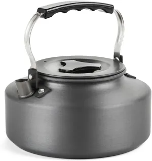 Docooler Tea Kettle, Stainless Steel Teapot, Portable Coffee Pot, Whistling Water Kettle, Camping Picnic Stove Top 0.8L/1.1L/1.2L/1.6L