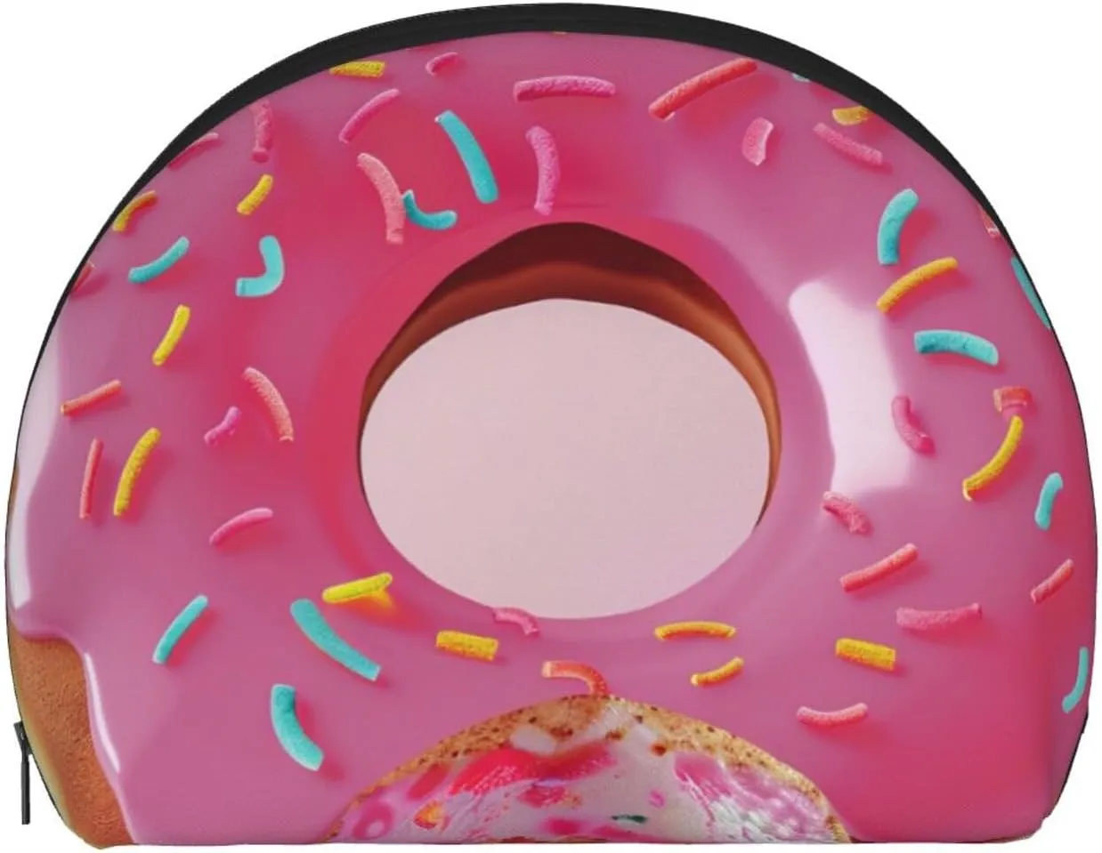 Donut Printed Coin Purse Mini Pouch Change Zipper Wallet Gifts for Women Girls