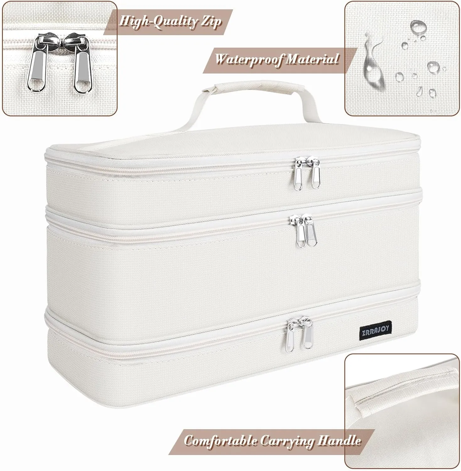 Double Layer Storage Case For Shark Flexstyle, Travel Carrying Case For Shark 430/440 Flexstyle, Organizer Bag For Shark Flexstyle/Dyson Airwrap Styler Attachments