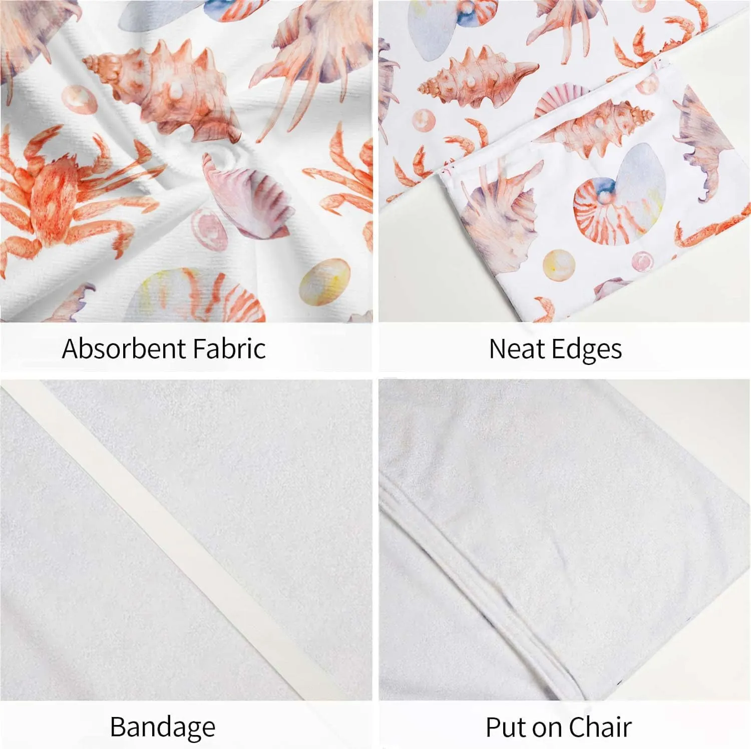 EMMTEEY Beach Chair Covers 82.6 X 29.5 Inches Citrus Lemons Box Patio Chair Covers with 2 Side Pockets for Poolside Beach Garden, Set of 1