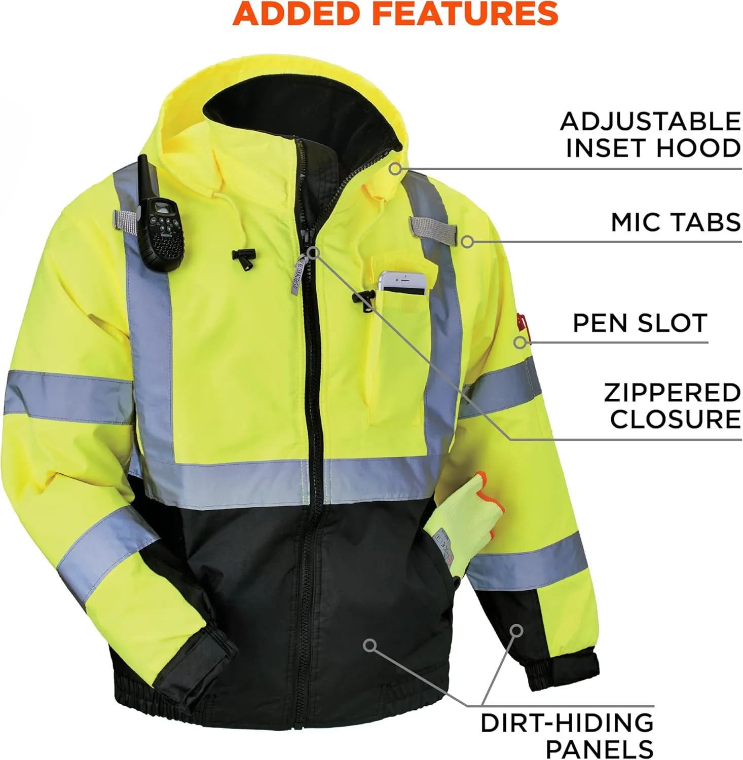 ergodyne Hi Vis Bomber Safety Jacket
