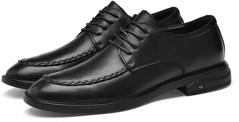 Fashionable Brogue Wingtip Dress Shoes Classic Patent Lace-up Oxfords Men's Casual Wedding Prom Leather Shoes
