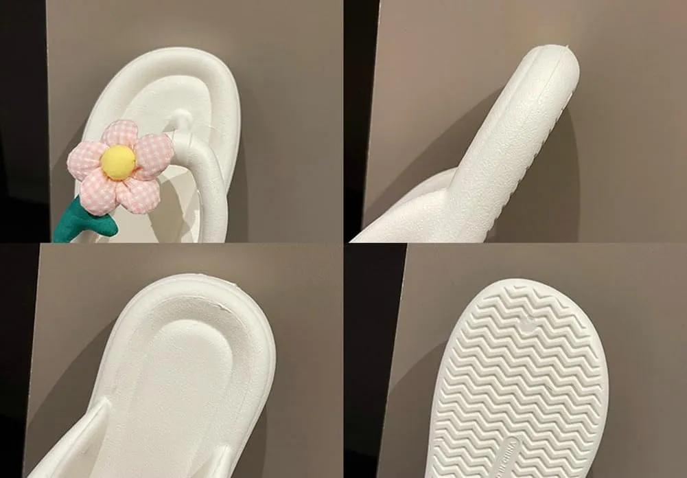 Flip Flops for Women Thick Sole Indoor and Outdoor Slippers Non-Slip Quick Drying Slippers Comfy Sandals Gifts for Bath