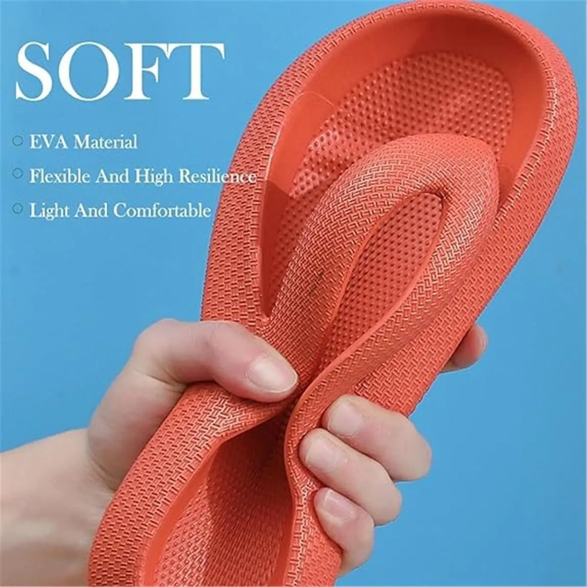 Flip Flops for Women,Soft Non Slip Thick Cloudies Slides Slippers,Unisex Comfy Lightweight Beach Flip Flops