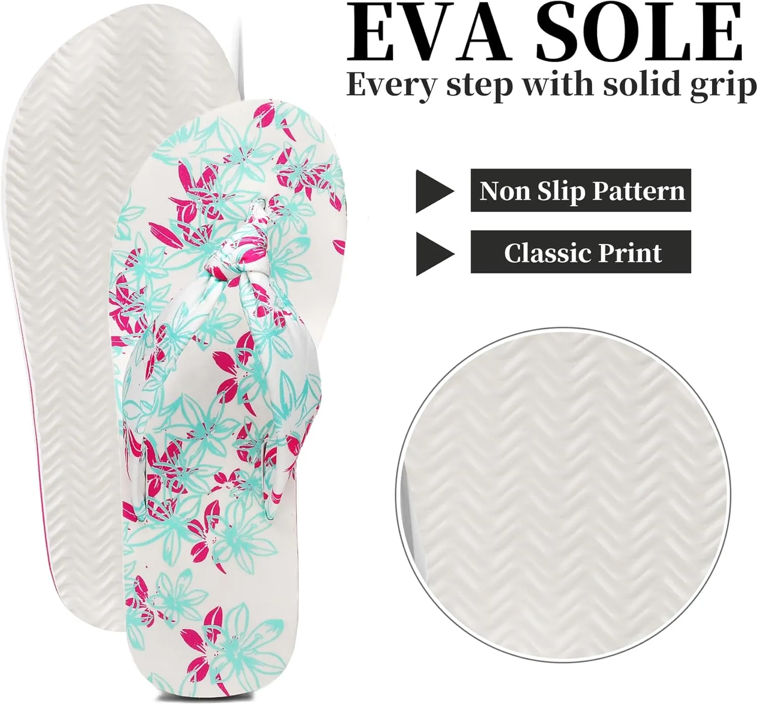 Flip Flops for Women,Yoga Mat Flip Flops Women,Beach Thong Sandals for Women,Indoor and Outdoor Womens Flip Flops