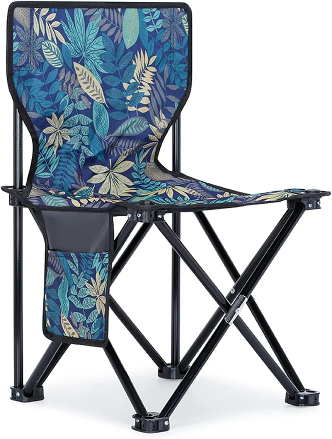 Foldable Camping Stool Travel Chair Super Compact Ultralight Weight Carry Out to Hiking, Beach, Camping, BBQ, Picnic, Sketching Fishing Unfolded Size 14.2*14.2*22.8Inches.,Green,36cm