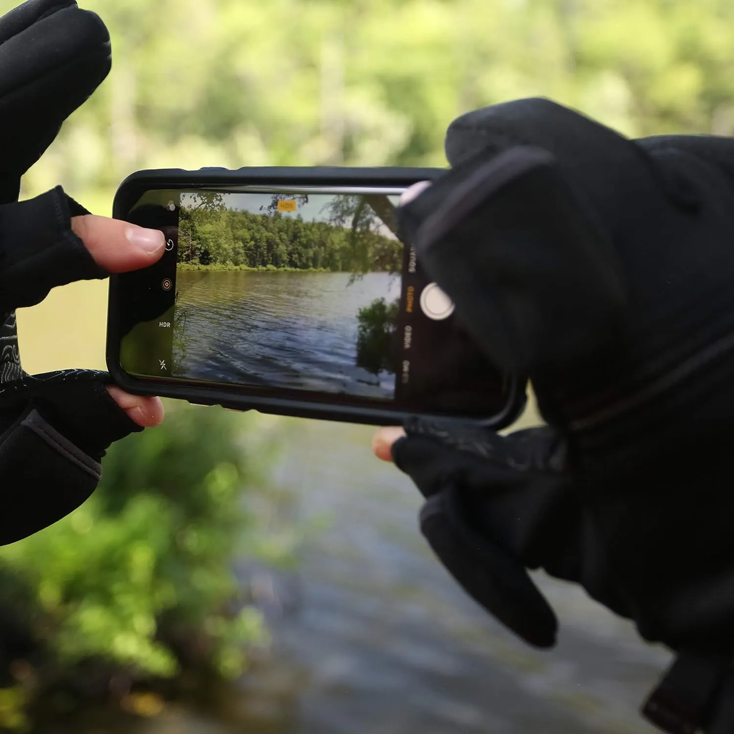 FRDM Hybrid Convertible Gloves Windproof Water Repellent Touchscreen Photography Hiking Cycling Outdoor Activities, for Men & Women