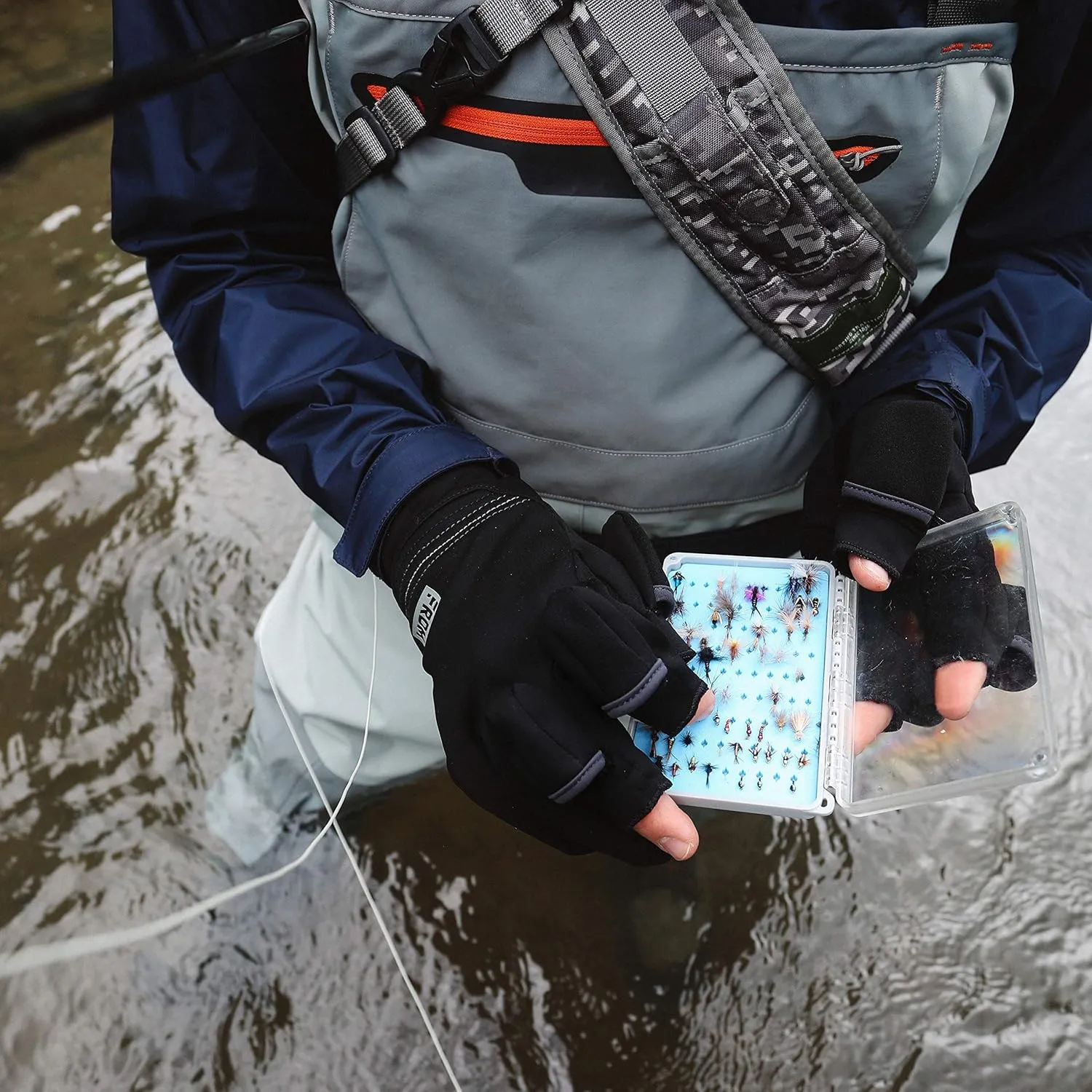 FRDM Hybrid Convertible Gloves Windproof Water Repellent Touchscreen Photography Hiking Cycling Outdoor Activities, for Men & Women