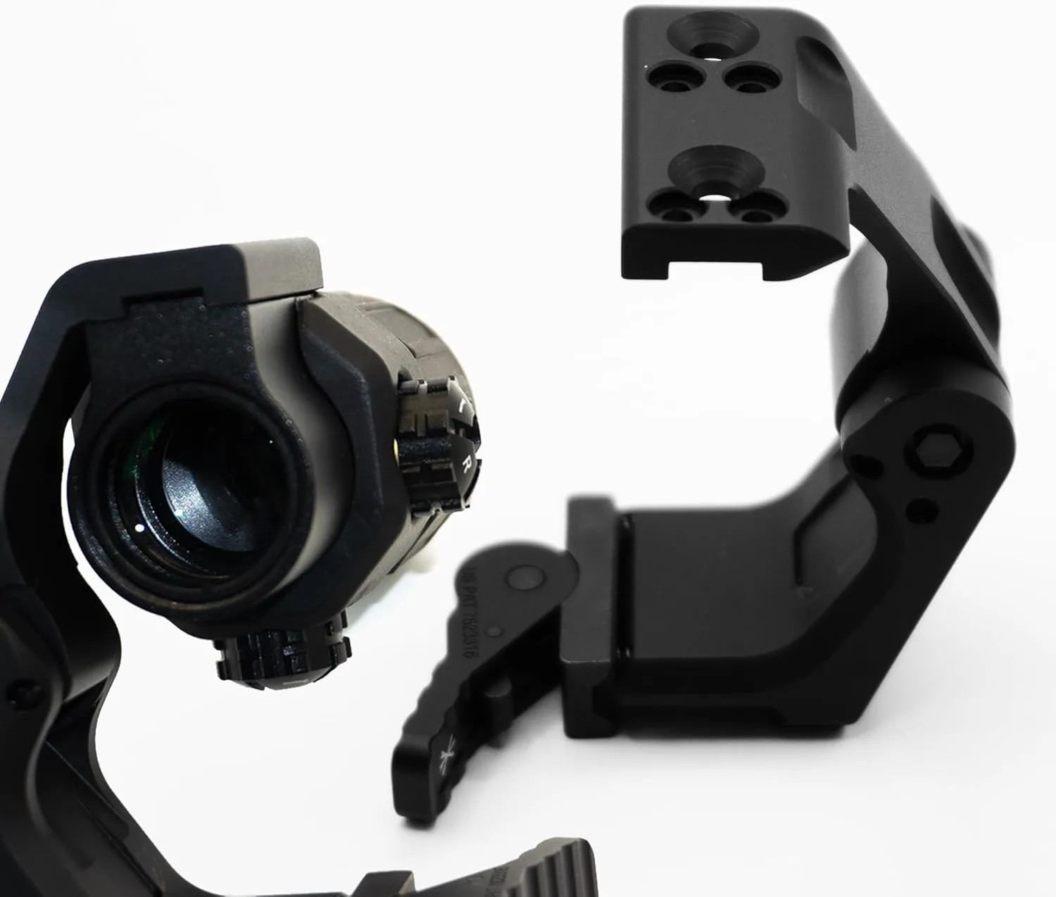 FTC QD Mount Combo, Metal Mount CNC G335586X-Mag-1G43,2.26" Optical Centerline Height, for G33/G43 3X Magnifier.