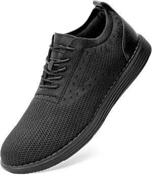 Furuian Steel Toe Dress Shoes for Men Casual Safety Work Shoes Lightweight Comfortable Work Sneakers for Men Safety Steel Toe Tennis Oxfords