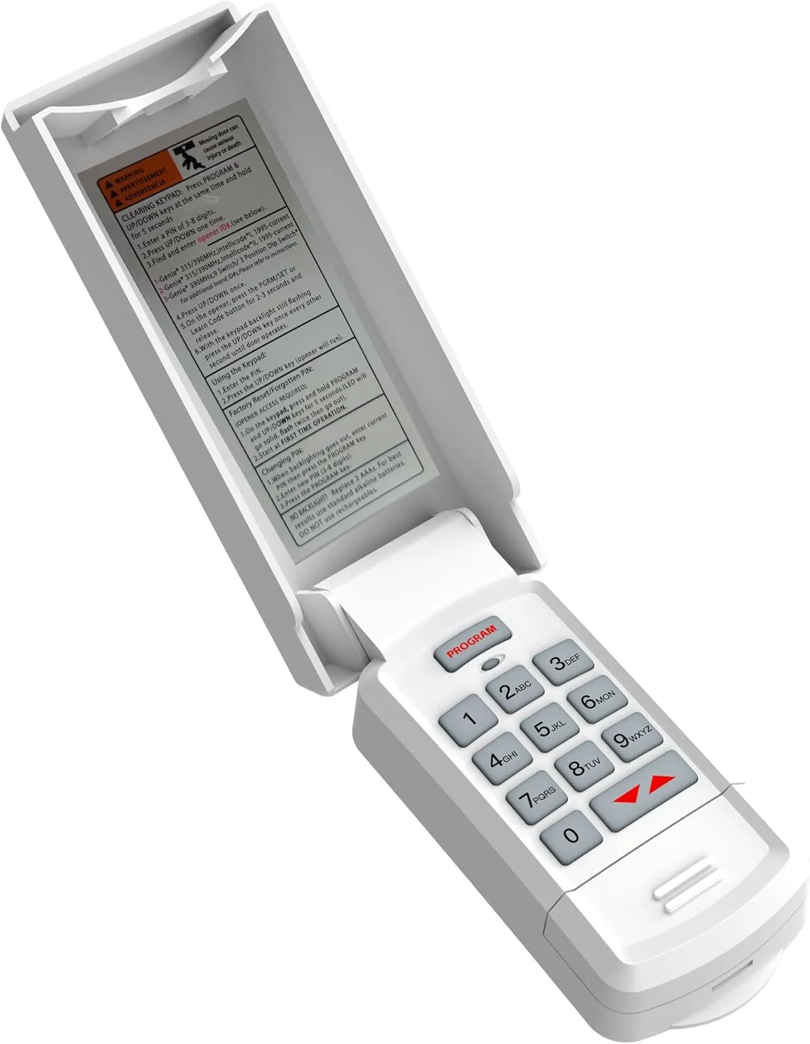 Garage Door Opener Keypad for All Genie Overhead Door Intellicode CodeDodger and DIP Switch Garage Door