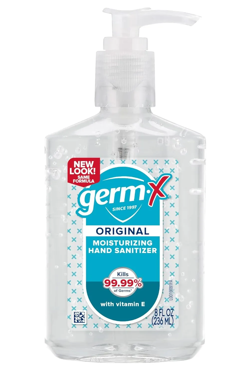 Germ-X Original Hand Sanitizer, Non-Drying Moisturizing Gel with Vitamin E, Instant and No Rinse Formula, 8 Fl Oz Pump Bottle (Pack of 24)
