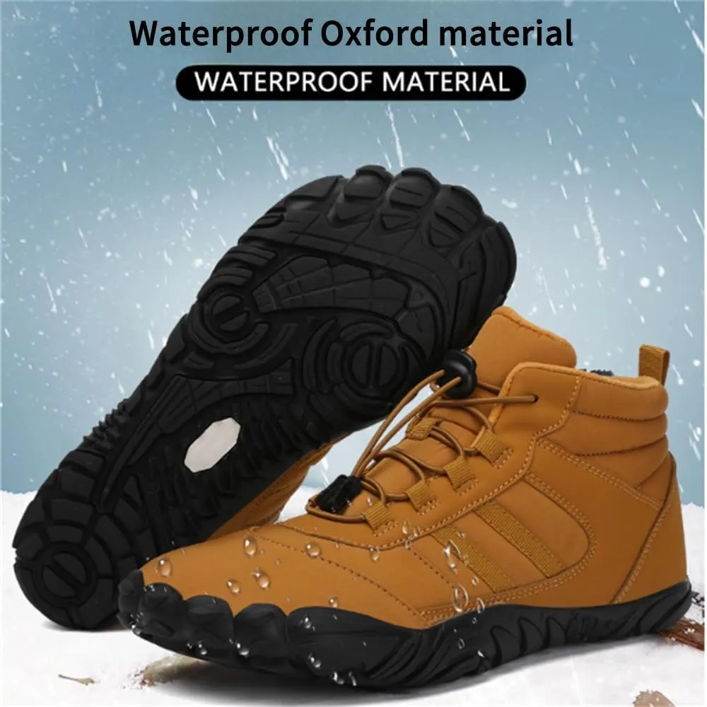Glaci a Barefoot Shoes for Men Women Winter, Winter Boots Hiking Shoes, Wide Toe Warm Non-slip Waterproof