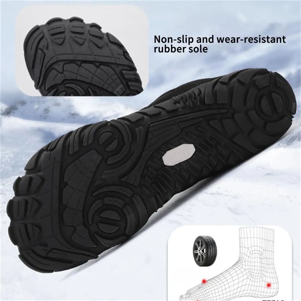 Glaci a Barefoot Shoes for Men Women Winter, Winter Boots Hiking Shoes, Wide Toe Warm Non-slip Waterproof