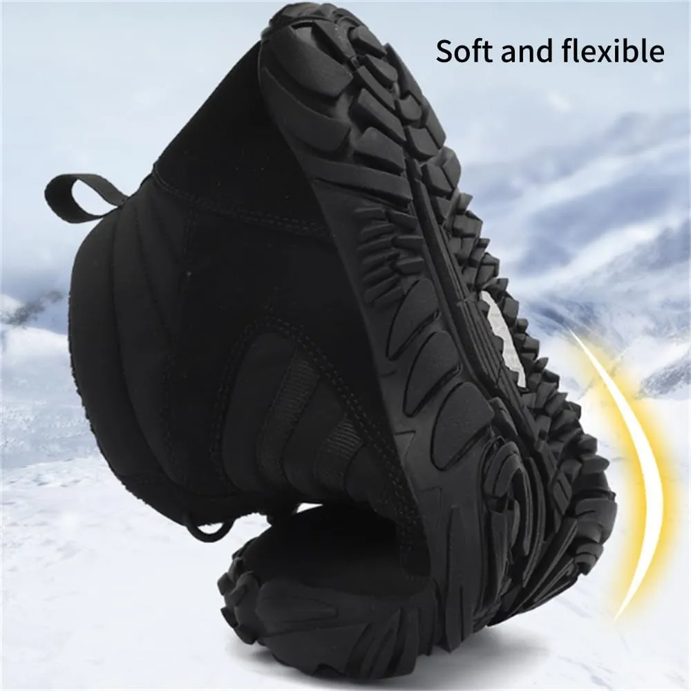 Glaci a Barefoot Shoes for Men Women Winter, Winter Boots Hiking Shoes, Wide Toe Warm Non-slip Waterproof