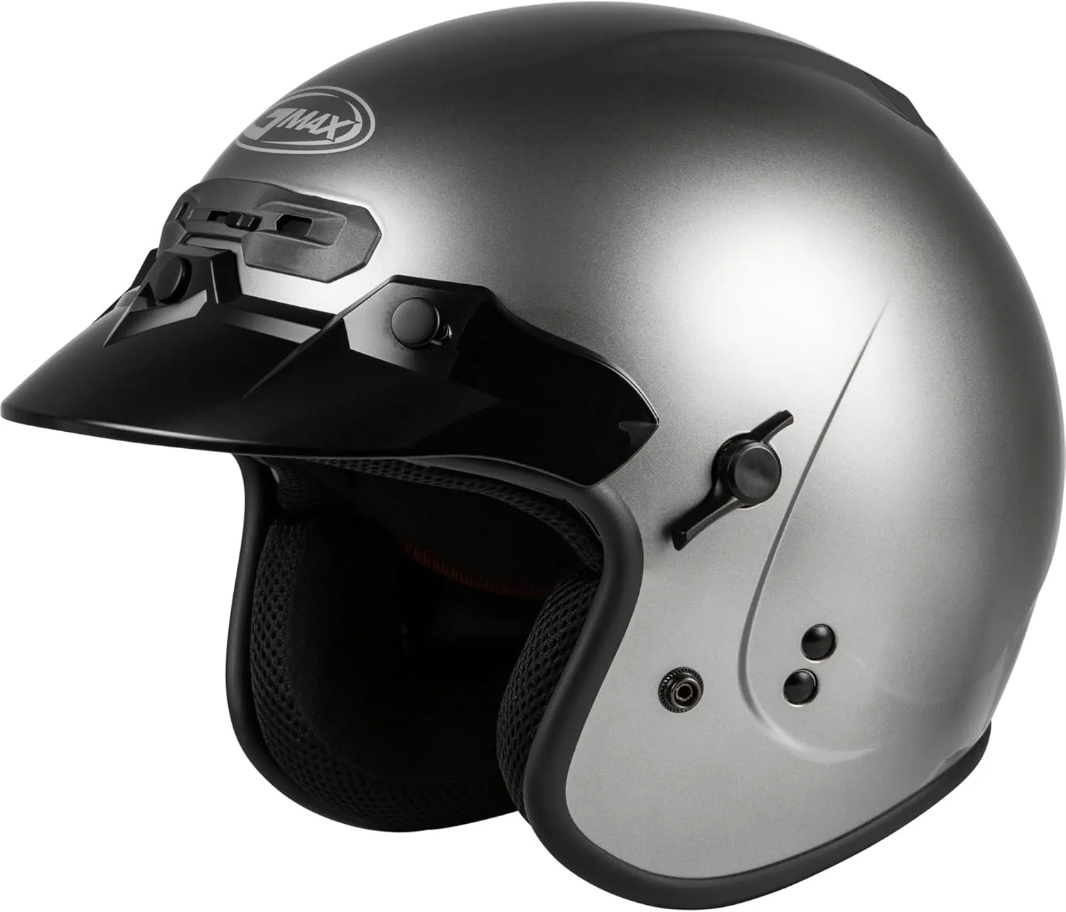 GMAX GM-32 Open-Face Helmet (Titanium, X-Large) - FMVSS 218 Approved