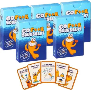 Go F Card Game Yourself for Adults, 2025 New F Deck – Night Party Game for 2  Players | Fun Gag Gift for Friends, Couples & Coworkers | Classic Interactive Game with a Twist (5pc)