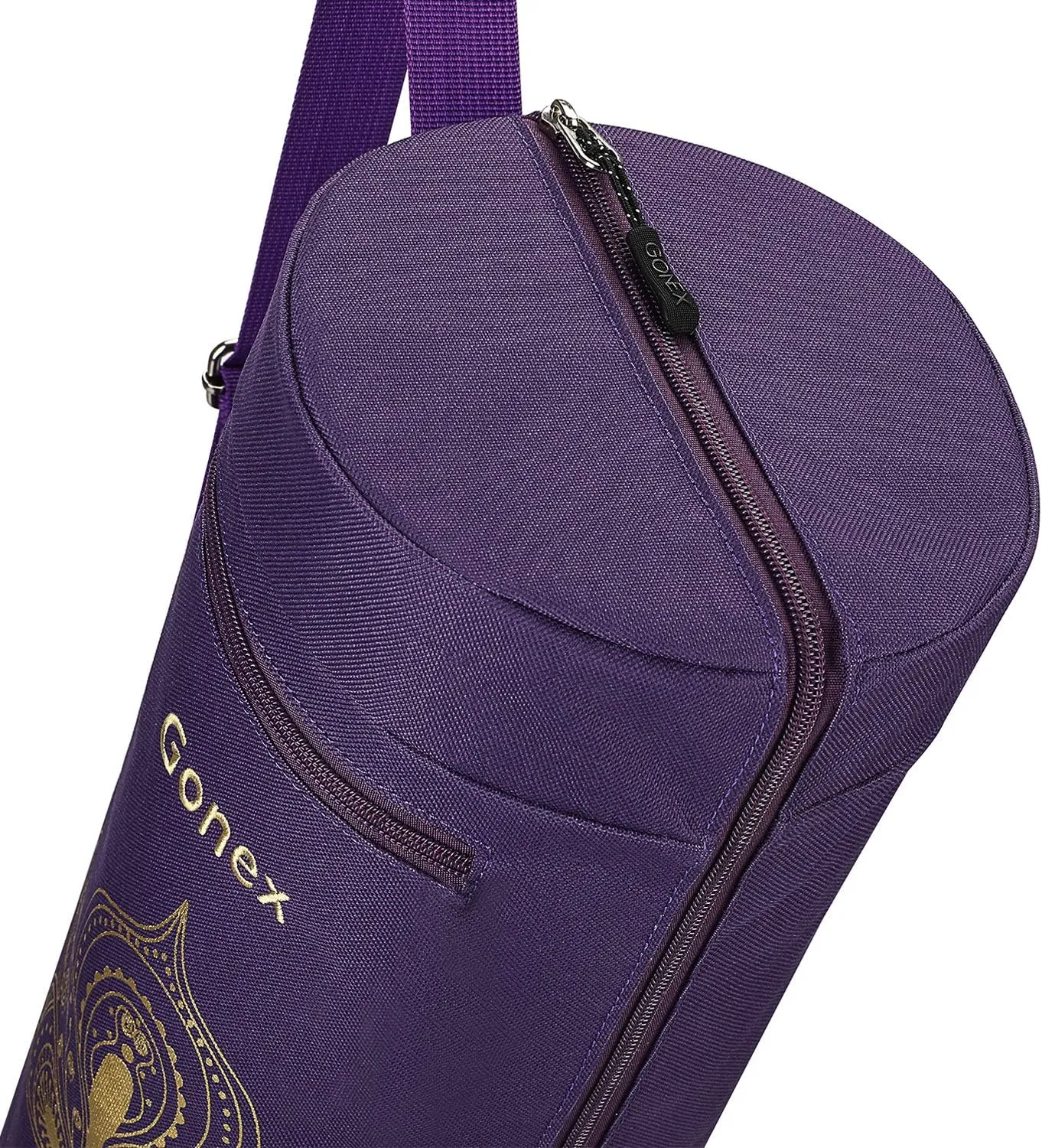 Gonex Yoga Mat Bag, Yoga Mat Carrier Full-Zip Exercise Yoga Mat Carry Bag for Women Men with 2 Multi-Functional Storage Cargo Pockets Extra Wide Adjustable Shoulder Strap