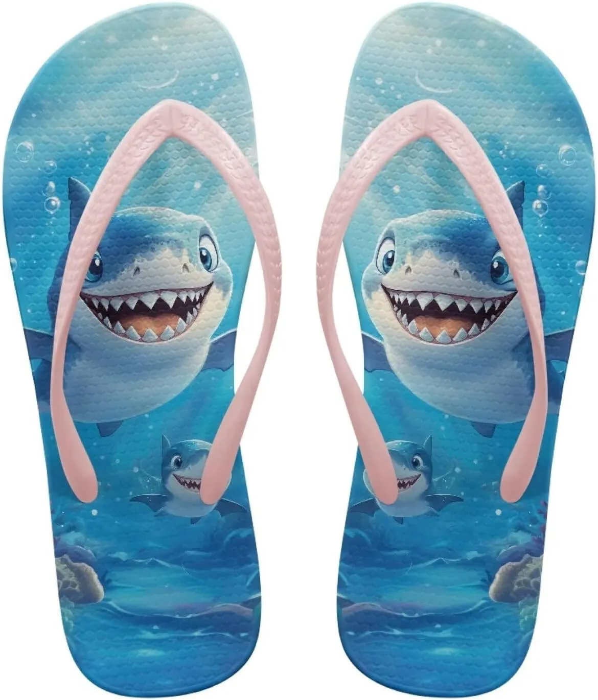GOSTONG Women Flip Flops Soft Lightweight Beach Pool & Vacation Slides Sandals Non-Slip Sole Summer Essentials Pink Strap Size 5.5-9.5
