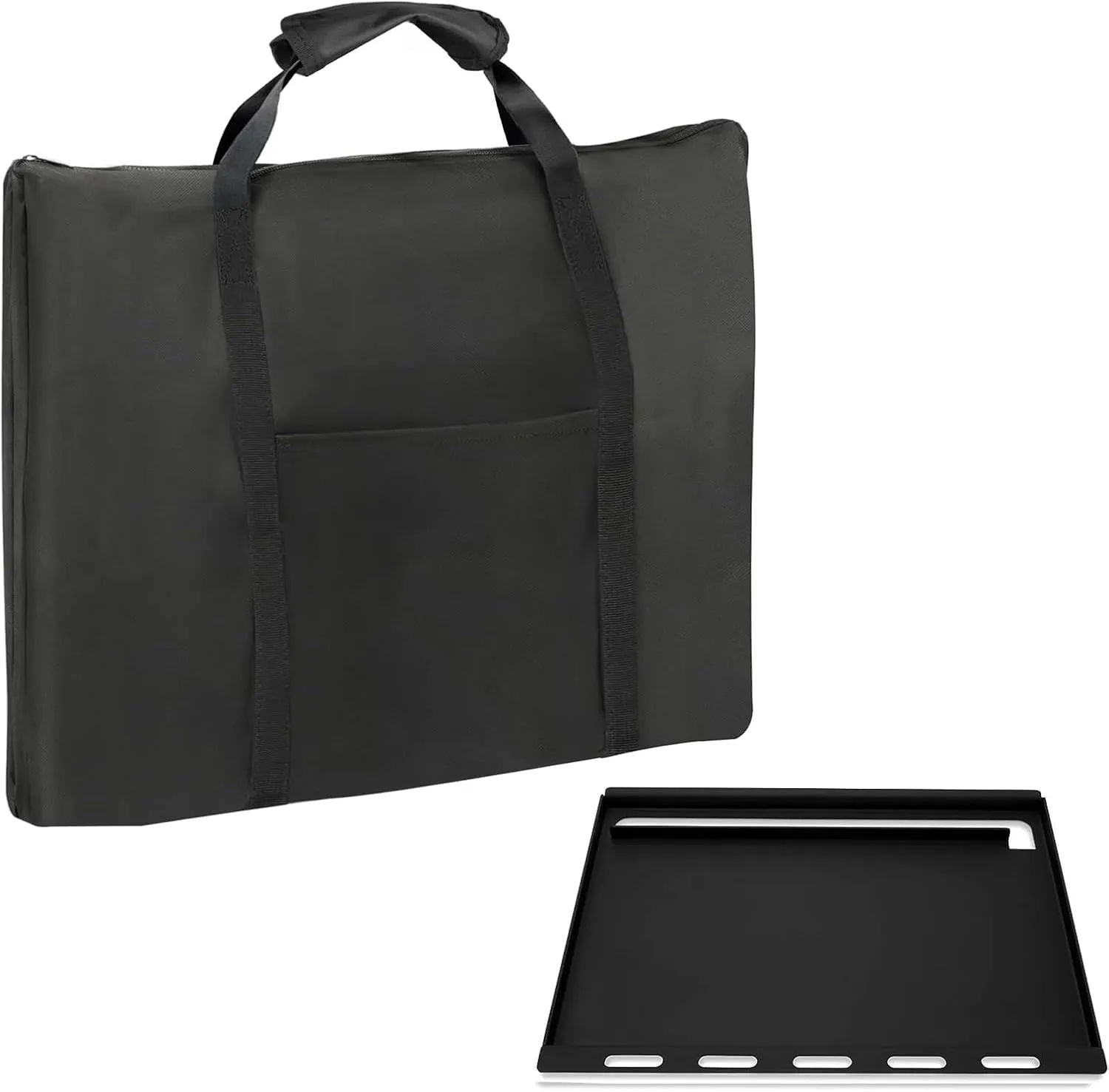 Griddle Cover for Weber Genesis 300 Series,Flat Top Griddle Cover for Weber Griddle Insert Storage Bag(Griddle NOT Include)-26" L x 1.5" W x 19" H