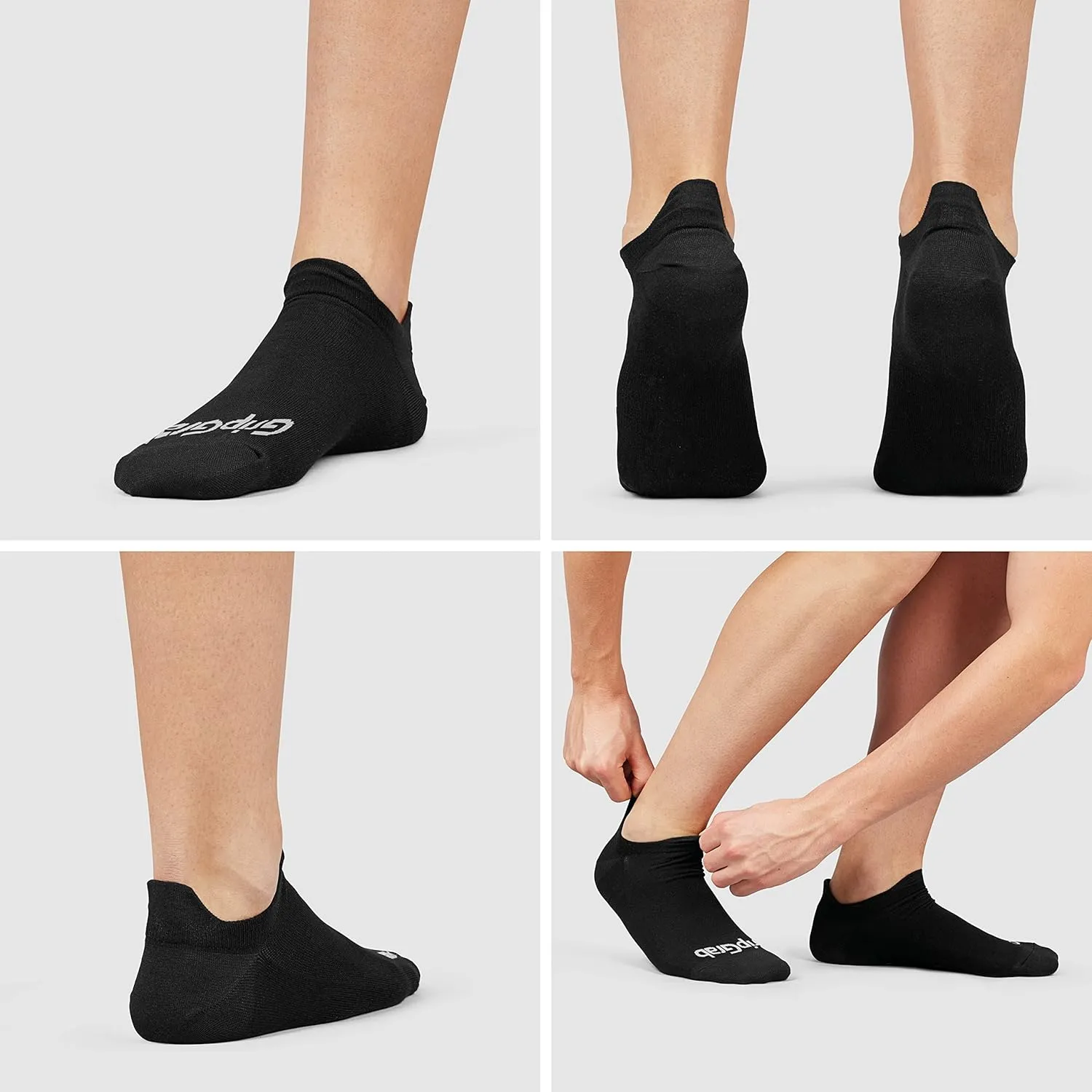 GripGrab Classic No-Show Single & Multipack Invisible Cycling Socks Short Low Sneaker Trainer Summer Liner Bike Spinning Sock