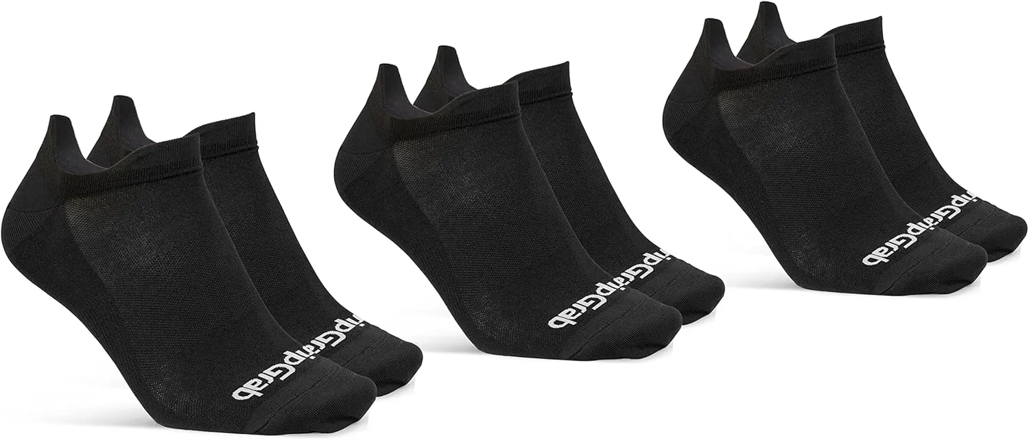 GripGrab Classic No-Show Single & Multipack Invisible Cycling Socks Short Low Sneaker Trainer Summer Liner Bike Spinning Sock