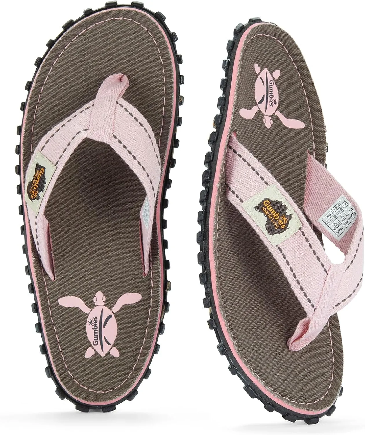 Gumbies Islander Flip-Flops | Unisex Classic Canvas Flip-Flops with Recycled Rubber Outsole & Cotton Footbed | Contoured, Lightweight & Everyday Comfortable