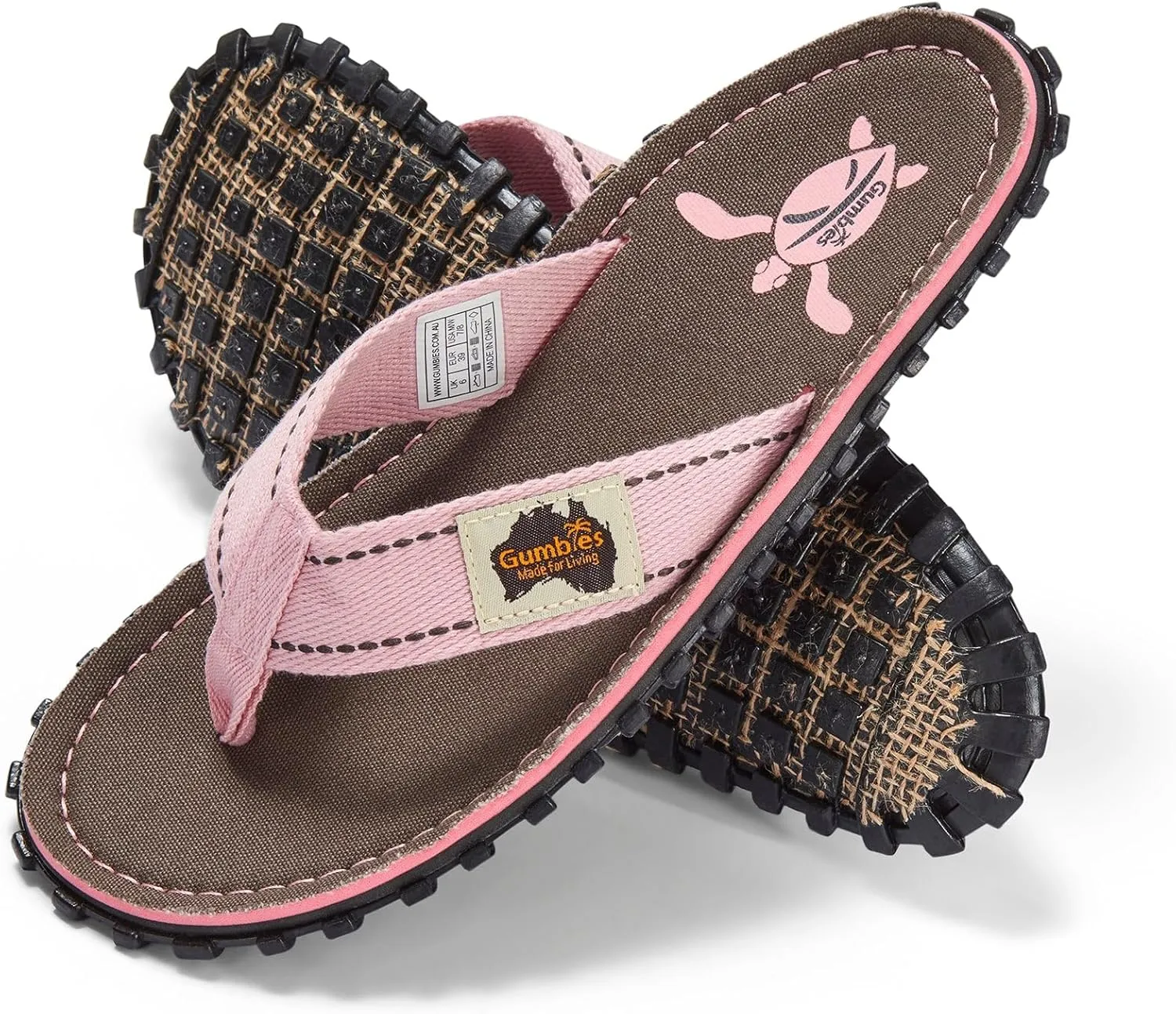 Gumbies Islander Flip-Flops | Unisex Classic Canvas Flip-Flops with Recycled Rubber Outsole & Cotton Footbed | Contoured, Lightweight & Everyday Comfortable