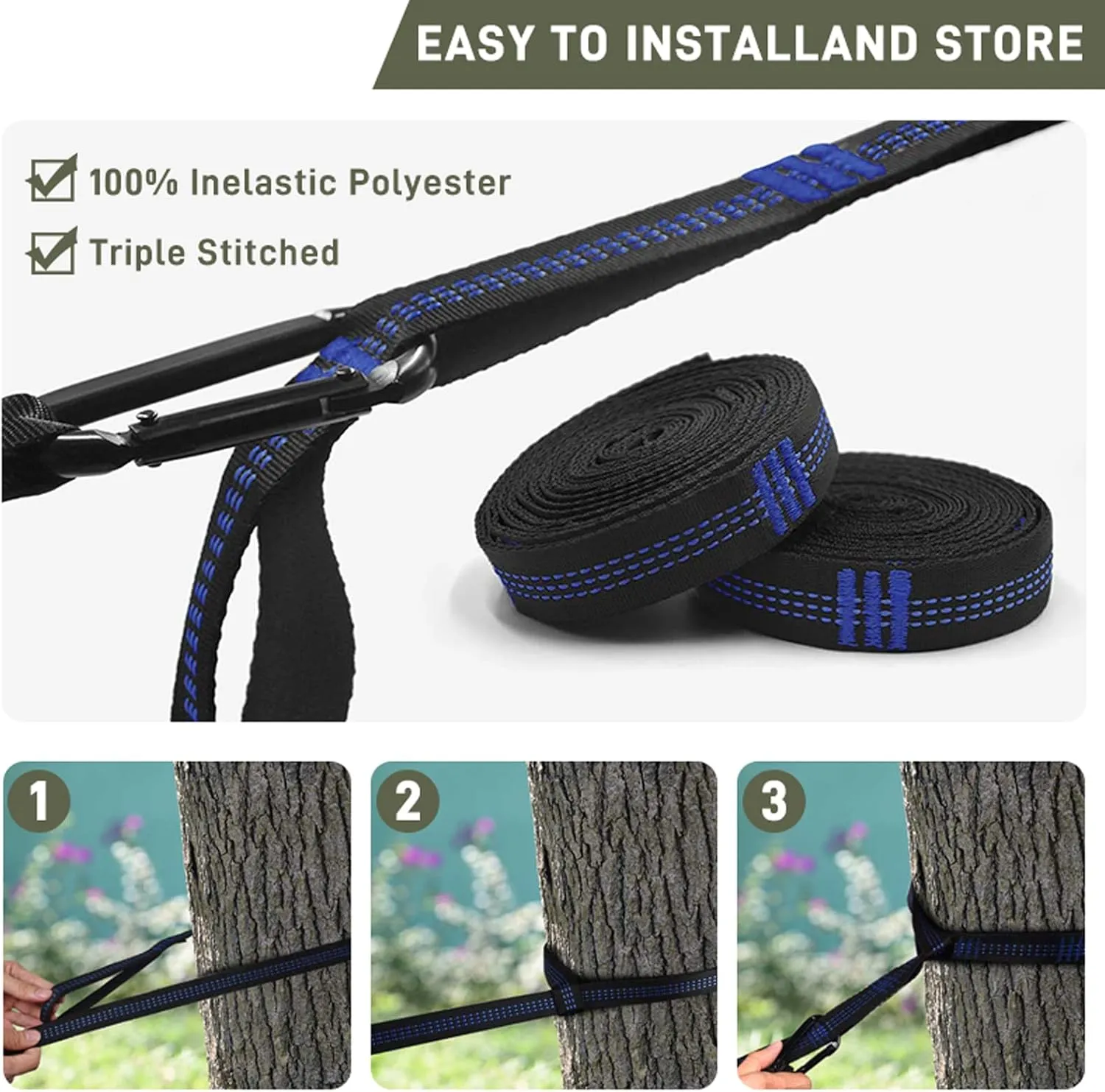 Hammocks Hammock 260x140cm Camping Hammock Ultralight Hammock Double Hanging Sleeping Bed Swing with Tree Straps for Survival Hiking Patio Outdoor Hammock, Qgray